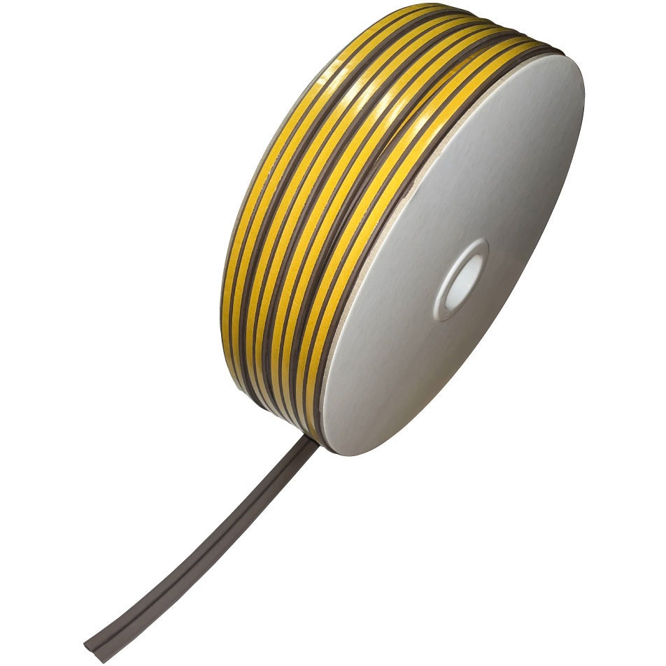 KD8-50W クッションテープ 光 茶色 D型タイプ  1巻(50m) KD8-50W 9,346円