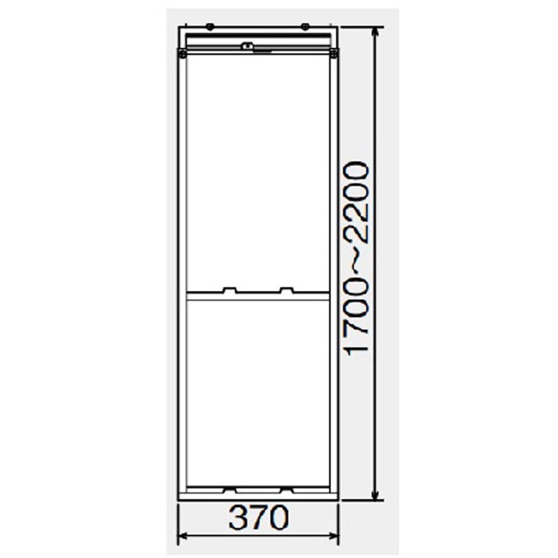 WT-9L テラス窓用エアコン取付枠 WT-9L (取付可能窓寸法：高さ170