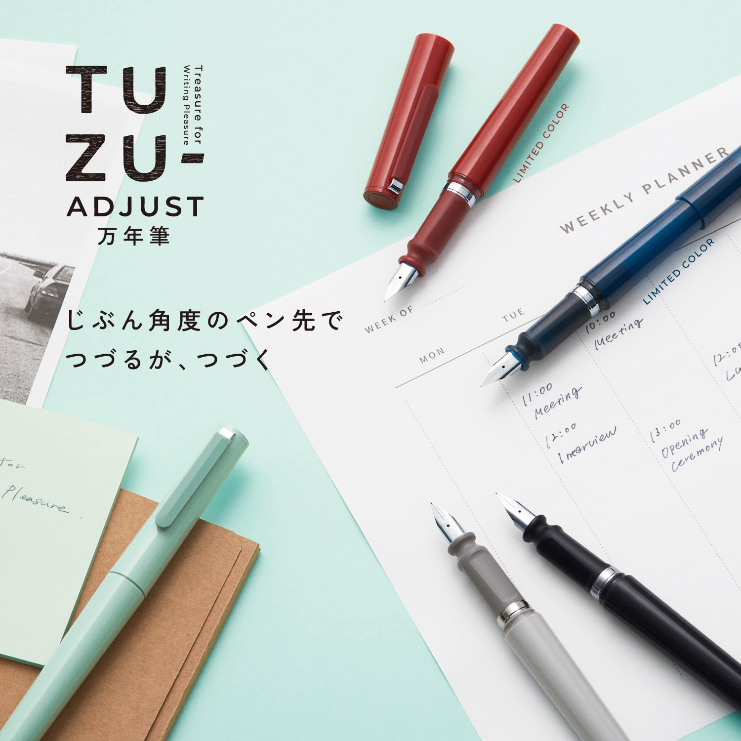 120541421 TUZU アジャスト 万年筆 セーラー万年筆 グレー ペン先:中