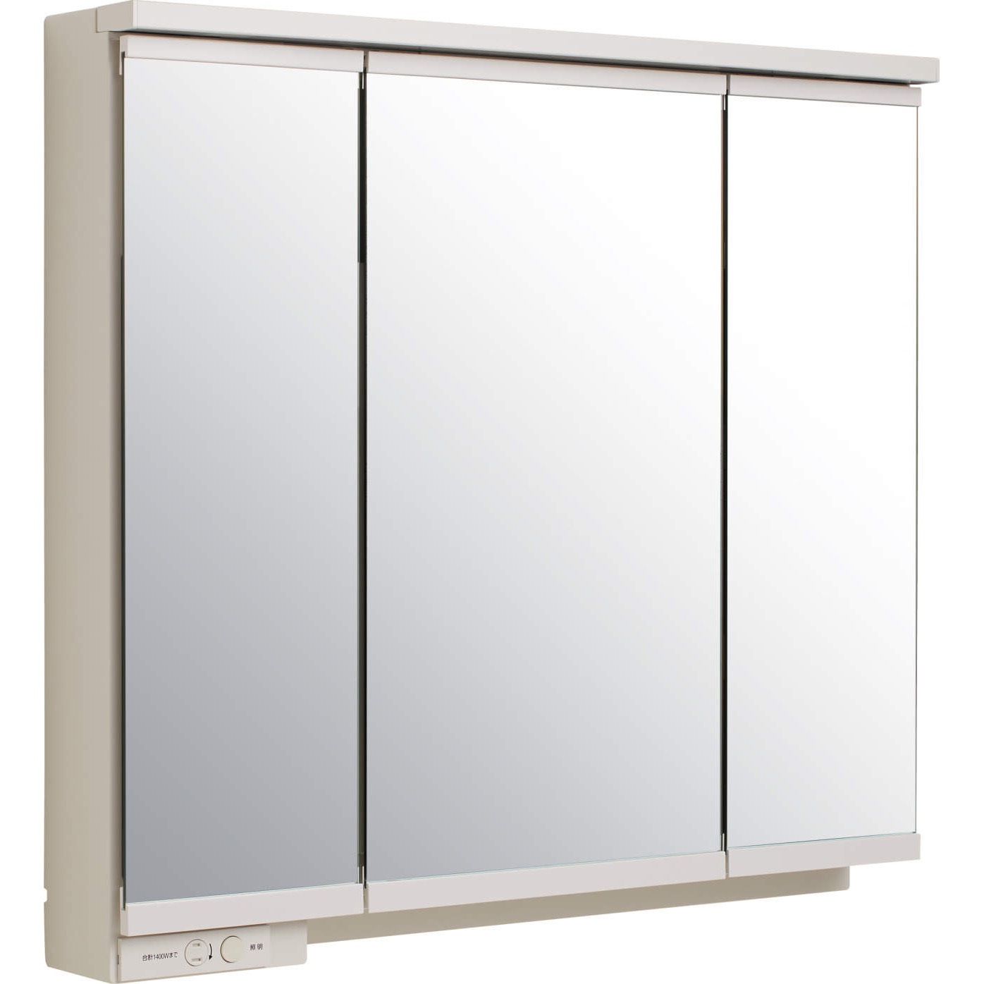M-0753CMP 洗面化粧台ラクトワ (ミラーキャビネットのみ) クリナップ スリムLED3面鏡タイプ 間口750mm  M-0753CMP
