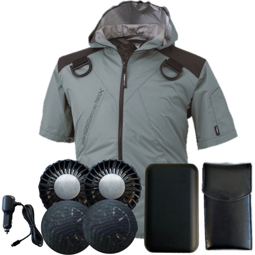 XE98105-sbt07 空調作業服12Vバッテリ?ペルチェファンセット 1セット