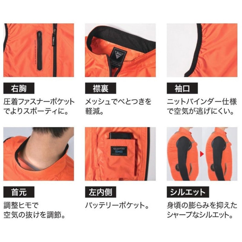 空調服用 FANSET & BATTERY SET 24V空調服用ファンバッテリセット | 強力冷却ファン＆長時間持続