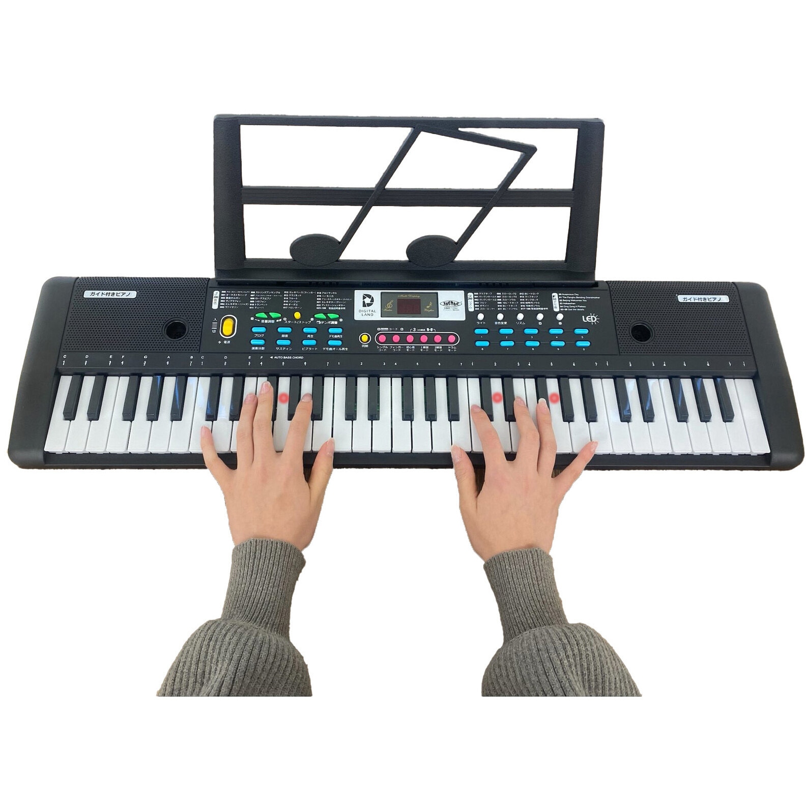 a31947 ガイド機能付き電子ピアノ ファミリー・ライフ 鍵盤数61鍵盤