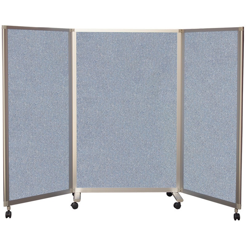 F3S2114SXB-S 吸音3連スクリーン 東京ブラインド工業 サックスブルー色   F3S2114SXB-S