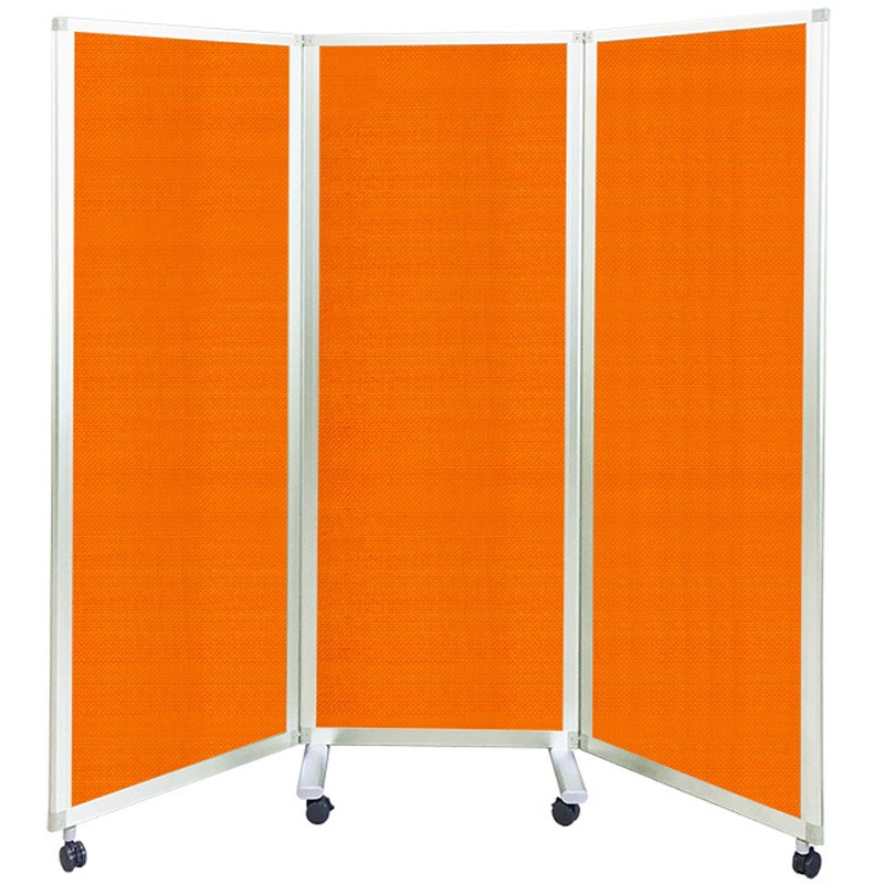 F3S1818O-W 吸音3連スクリーン 東京ブラインド工業 オレンジ色   F3S1818O-W