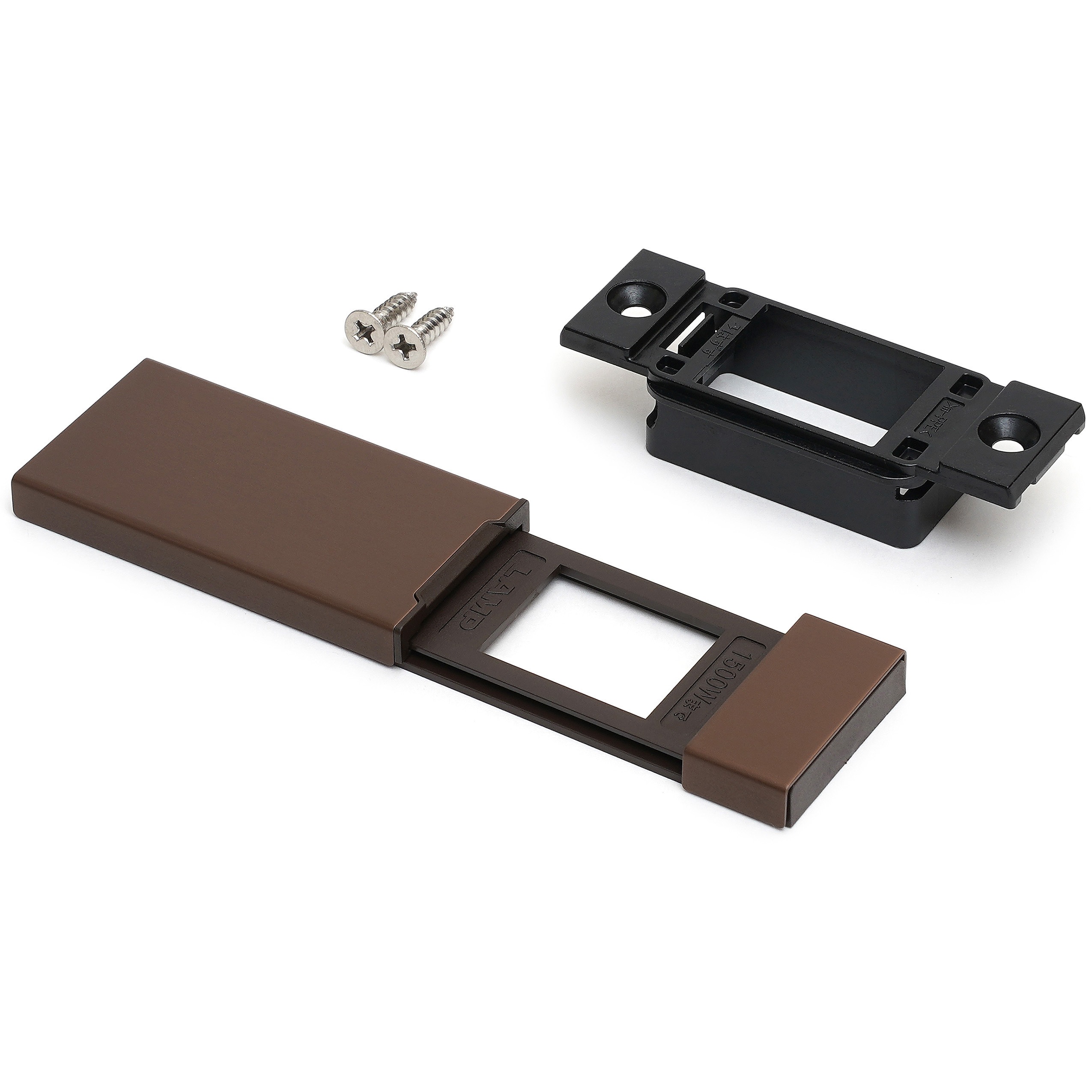 DMC1-SN-MC-BR コンセントカバー 金属タイプ DMC1-SN型 LAMP(スガツネ工業) ブラウン色  1個