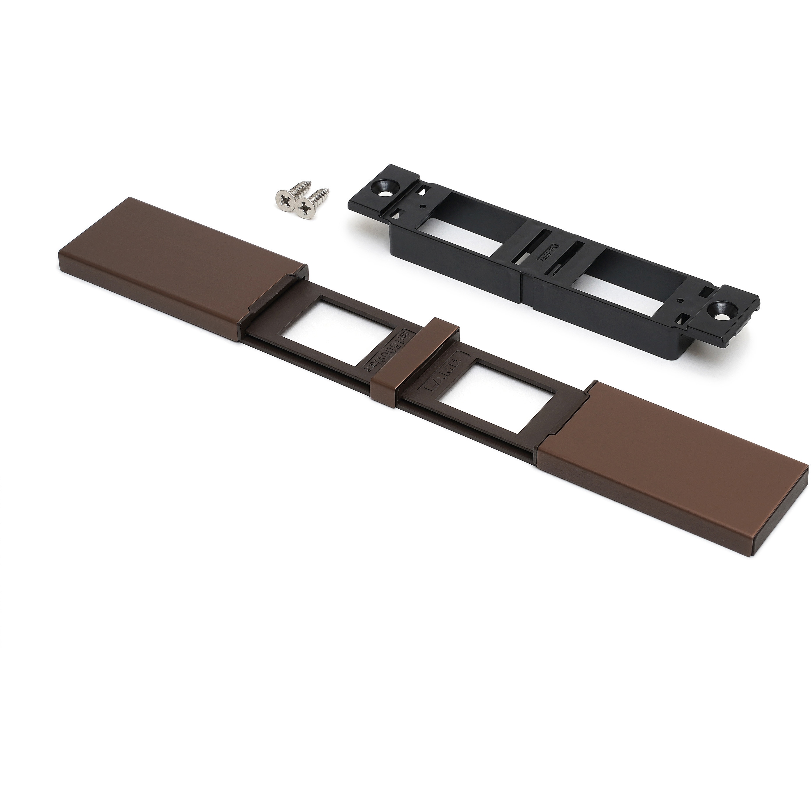 DMC1W-SN-MC-BR コンセントカバー 金属タイプ DMC1W-SN型 LAMP(スガツネ工業) ブラウン色  1個