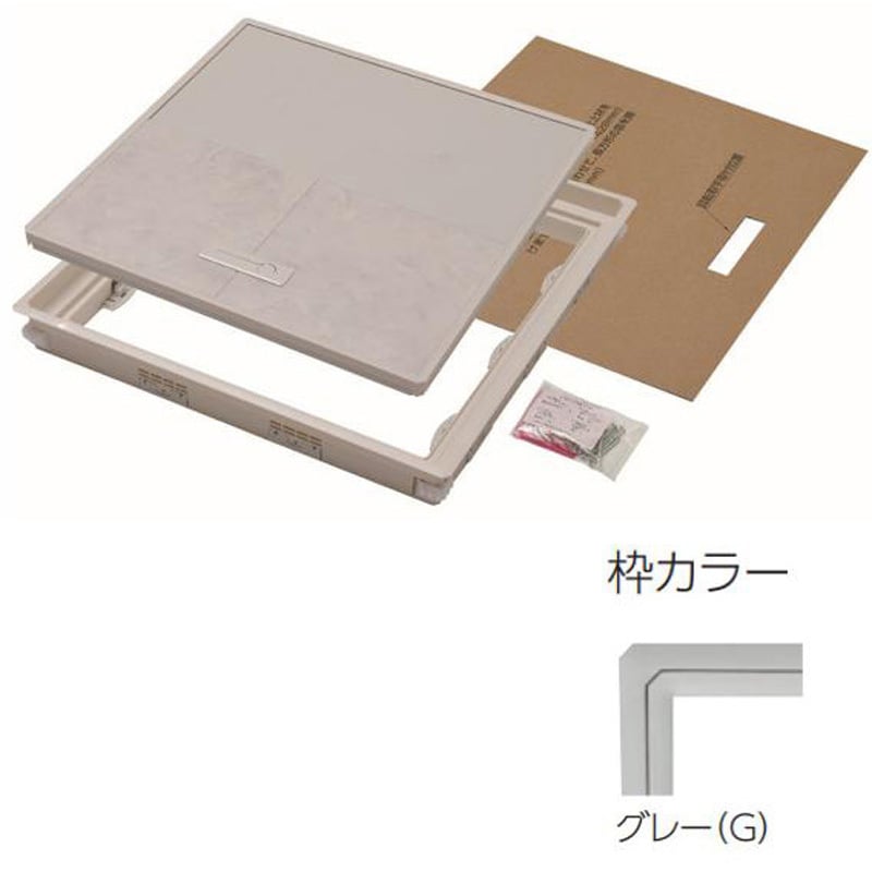 YT412K-G 樹脂枠気密型床下点検口(12mmフローリング用) 450×450