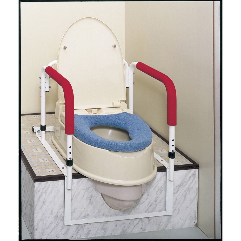 6301-5301 スワッ手(和式便器用手スリ) フォーライフメディカル 幅53.5cm奥行45cm高さ37～42cm  6301-5301