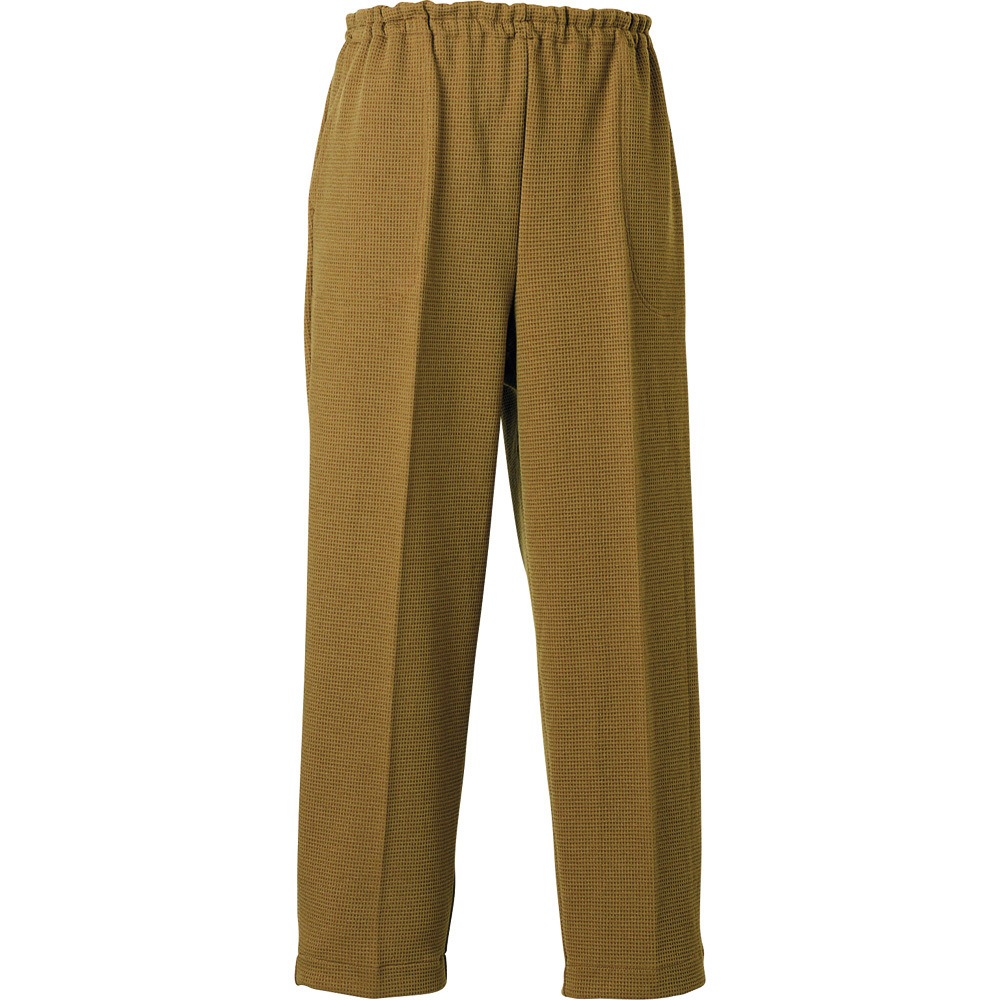 5111 スクエアニット裾リブ付キ全開ズボン S ブラウン 1個 東京エンゼル 【通販モノタロウ】