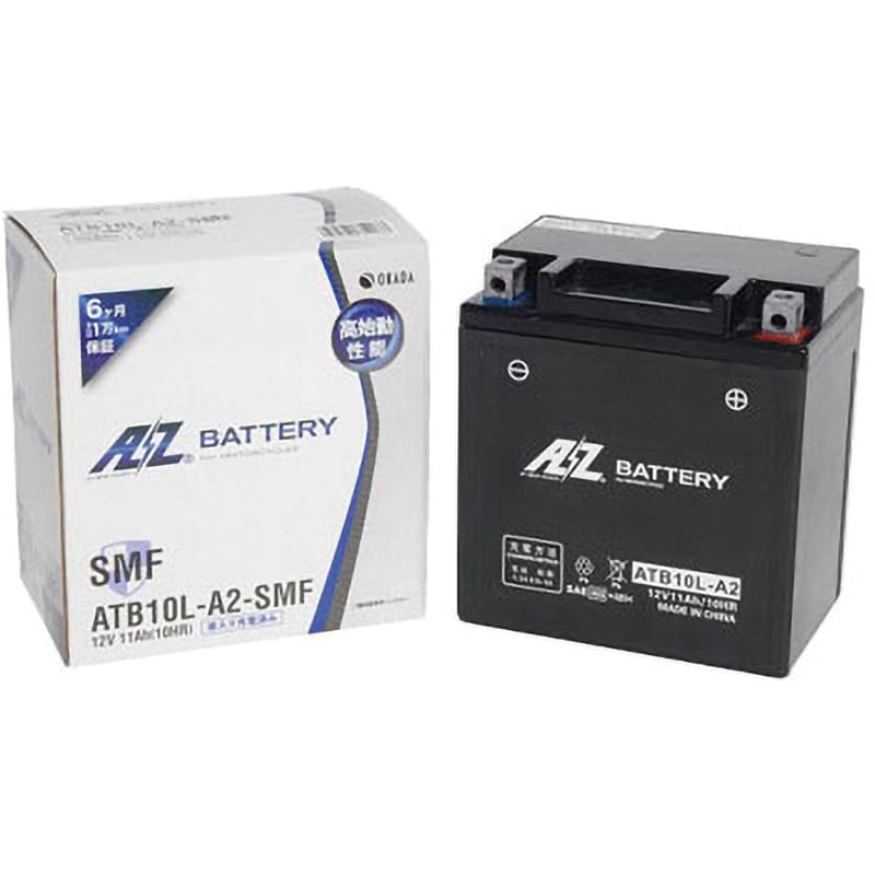 AZ Battery(AZバッテリー) バイク 密閉型MFバッテリー ATZ10S (YTZ10S 互換) CB400SF(NC39  NC42)｜シャドー(NC40 NC44 NC45)｜CB 最高品質の - バッテリー
