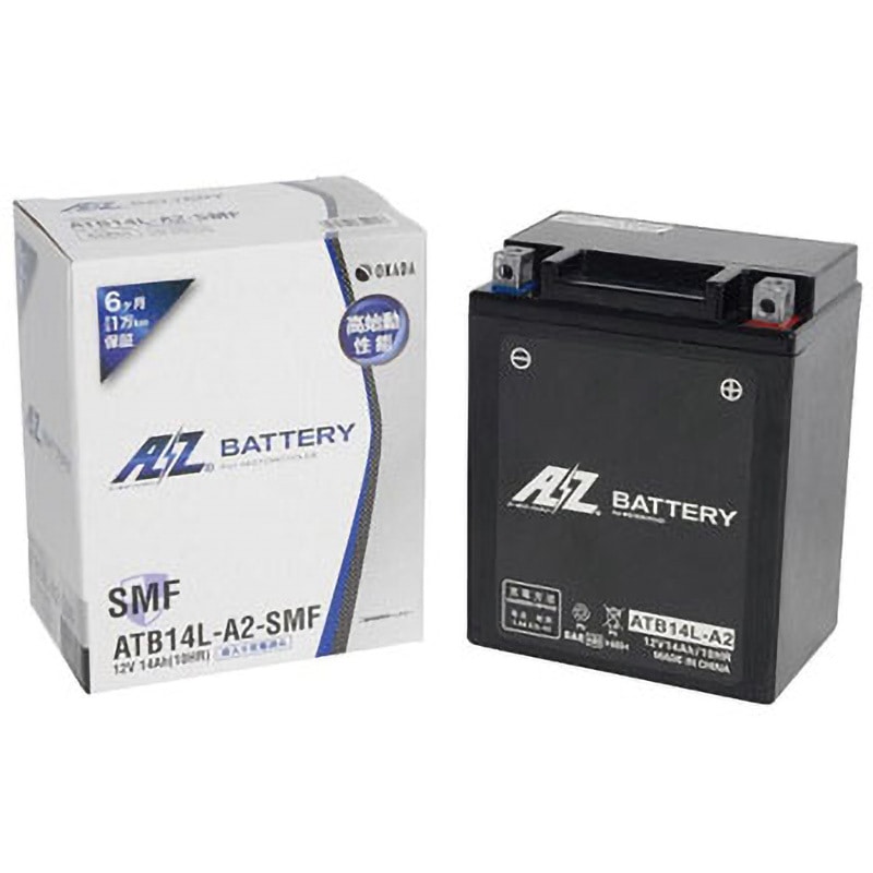 正規品AZバッテリー ACデルコYB14L-A2/FB14L-A2/GM14Z-3A互換 ZX-10/ZX10/
