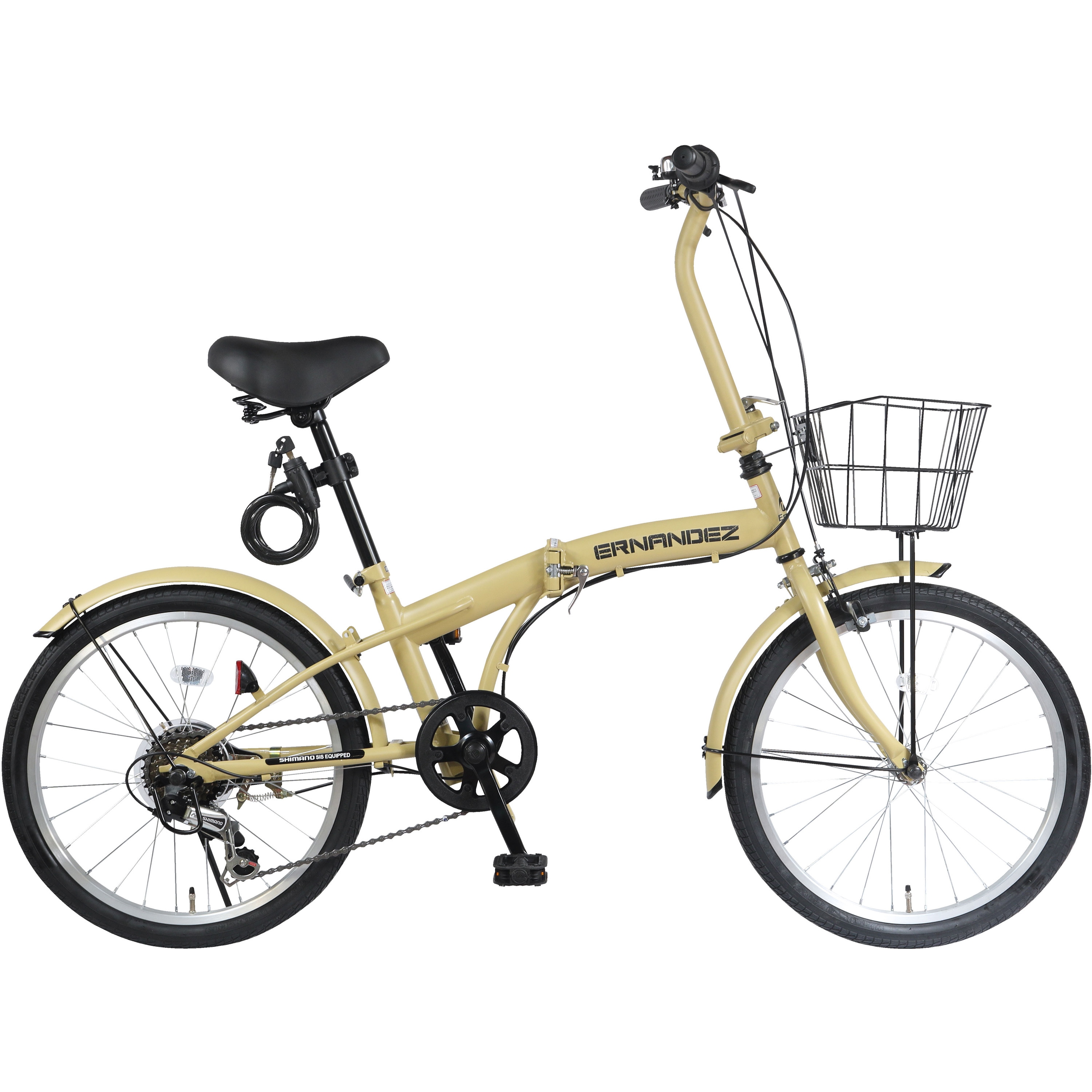 FT-206BT-W-TC-BE 防災サイクル 20型前カゴ・6段変速付ノンパンク