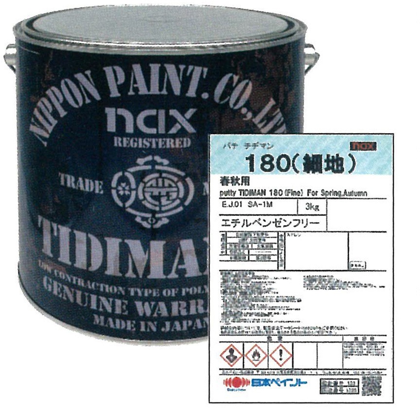 3029789 naxパテ チヂマンR 180(細地タイプ) 1缶(3kg) ニッぺ