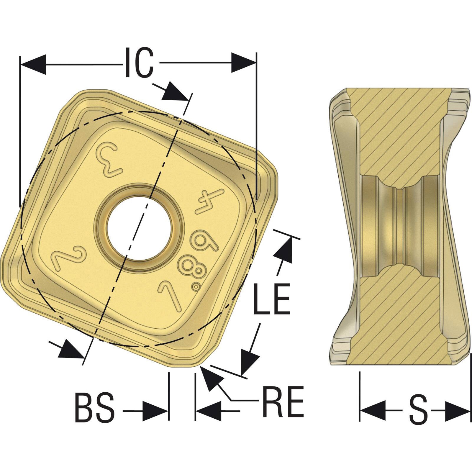 セコ フライス ターボミル用インサート XOEX16 F40M ( XOEX160524R-M09 F40M ) (10個セット) セコ フライス ターボミル用インサート XOEX16 MS2050