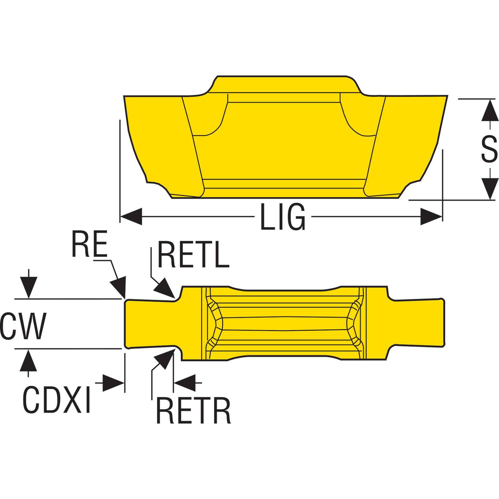 LCGA130300-0135-FG 旋削 MDT溝入れ用インサート PVD セコ・ツールズ・ジャパン 材種CP500
