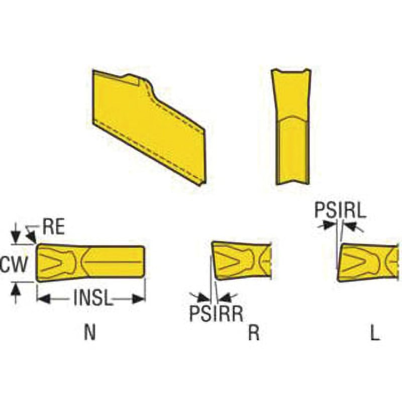 150.10-4R6-14 旋削 突っ切り用インサート  超硬 R セコ・ツールズ・ジャパン 材種T25M