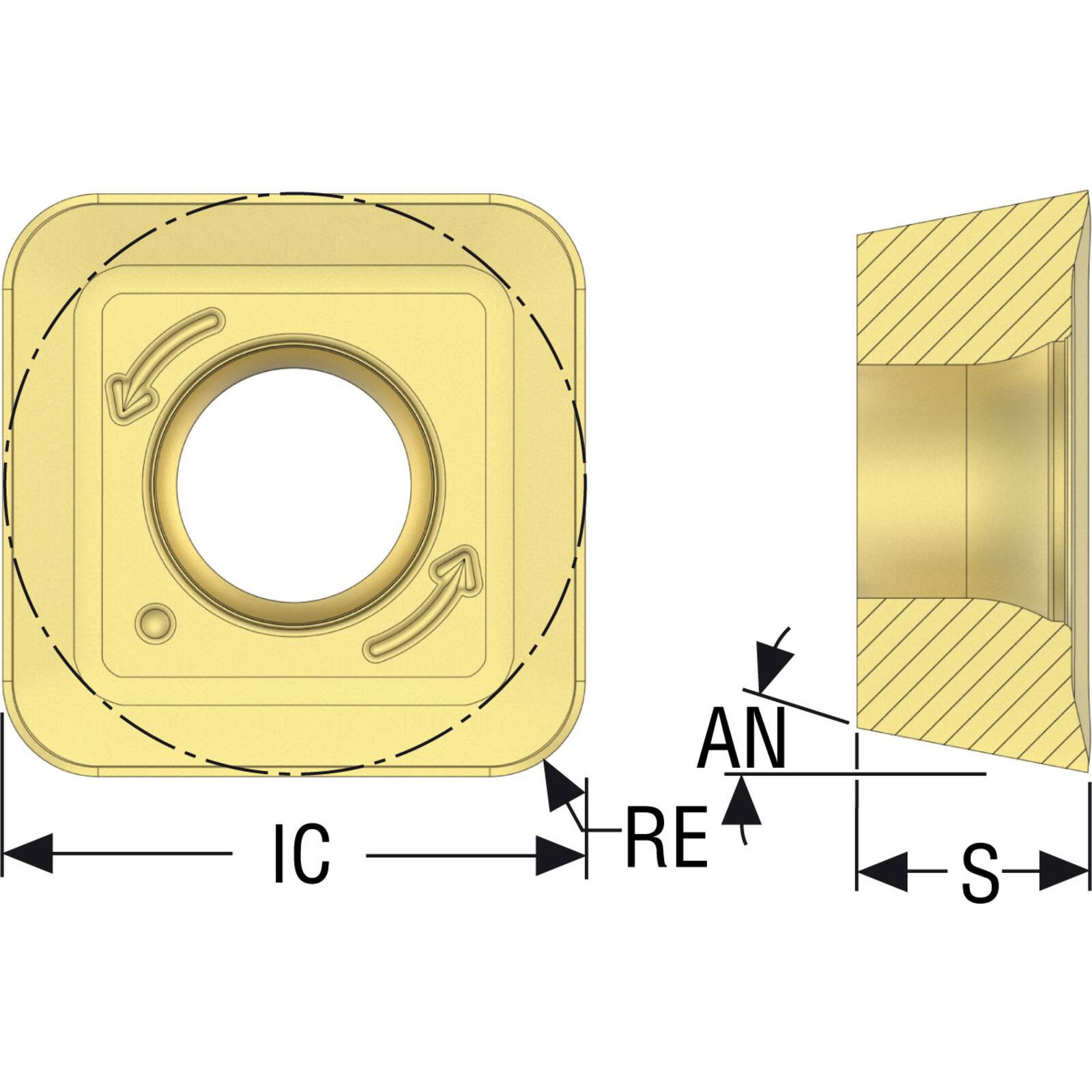 ■セコ フライス スクエアT4用インサート F40M《10個入》[送料別途見積り][掲外取寄][店頭受取不可] □セコ フライス スクエアT4用インサート F40M《10個入》[送料別途見積り