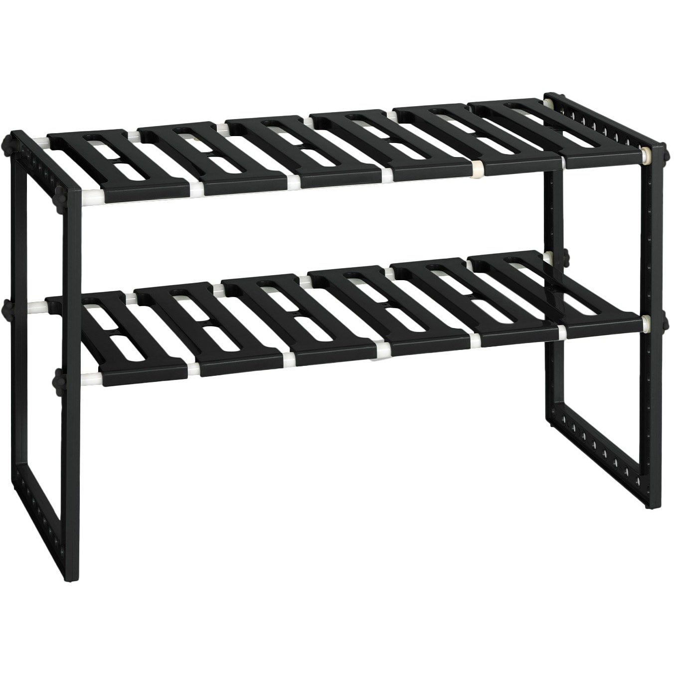 VR-BK シンク下収納 フリーラック2段 伸縮 (50-75cm) 1個 伸晃 VR-BK シンク下収納 フリーラック2段 伸縮 (50-75cm) 1個 伸晃