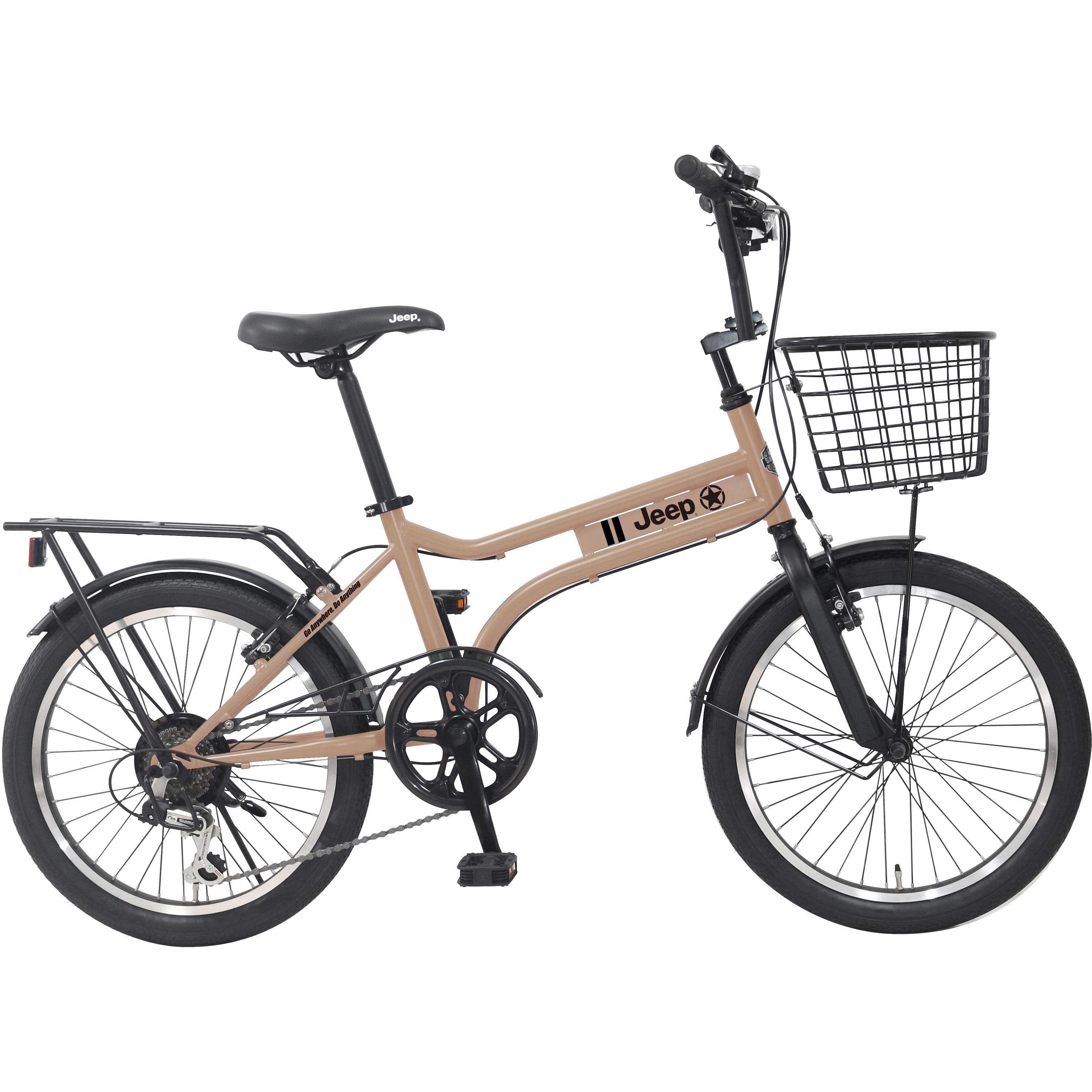 JE-206MXB 防災サイクル 20型 前カゴ・6段変速付きミニベロ MINI VELO