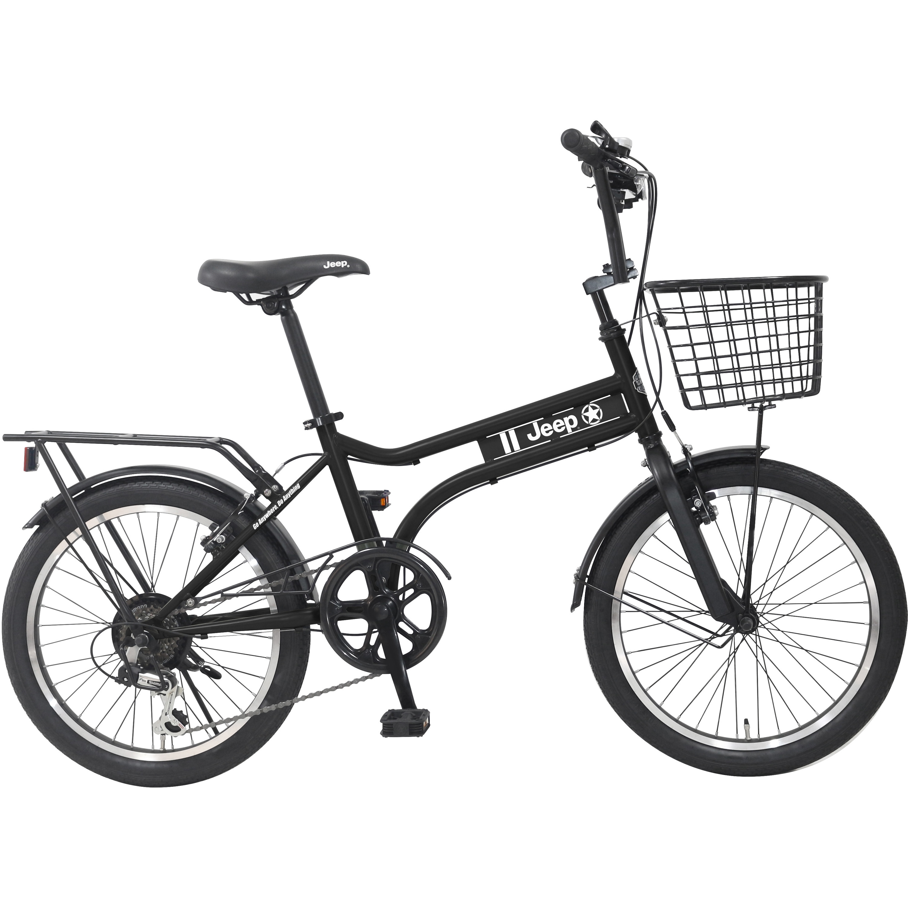 JE-206MXB 防災サイクル 20型 前カゴ・6段変速付きミニベロ MINI VELO