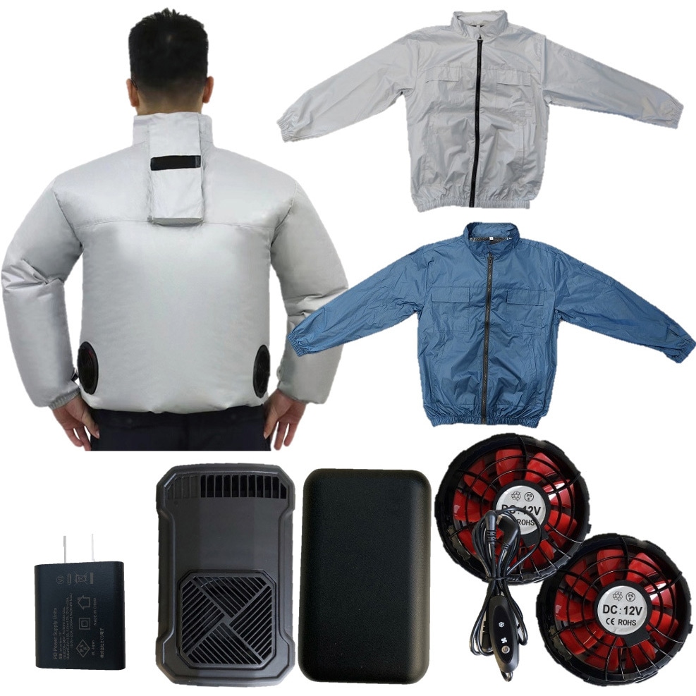 最終価格！早い者勝ち！空調服用ファンセット 空調作業服 ファンバッテリーセット Amazon.co.jp: [KLIFE] 空調作業服 ファンバッテリーセット