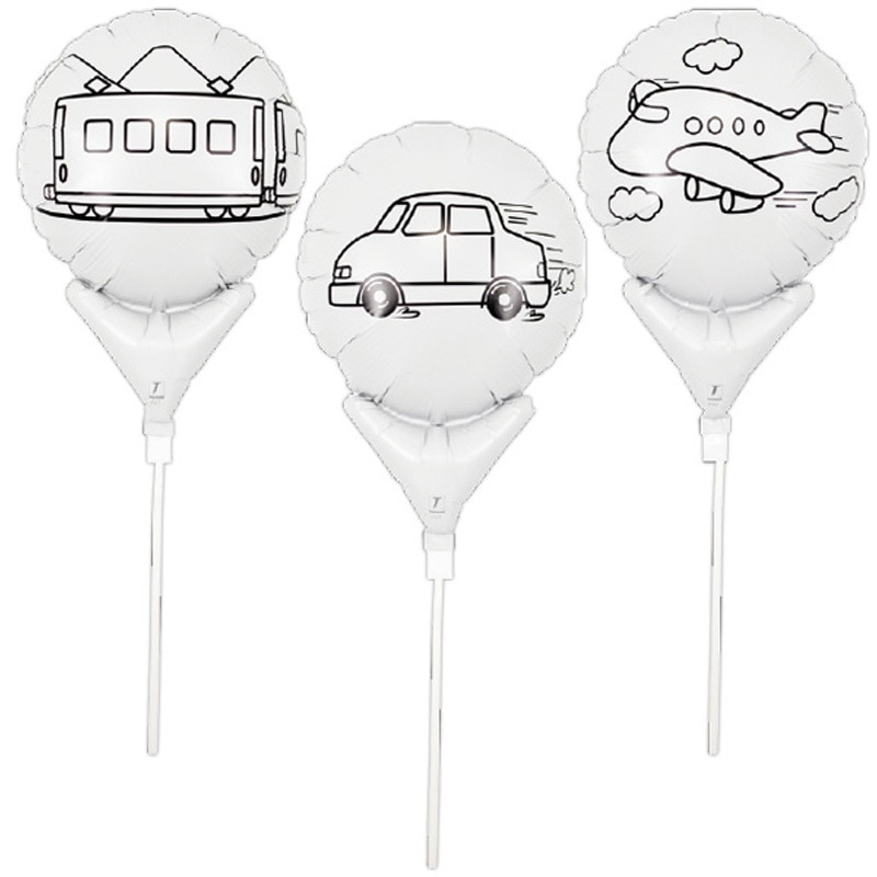 VZ8-0150 ぬりえバルーンイベントセットのりもの(60名様用) 1セット 宝興産 【通販モノタロウ】