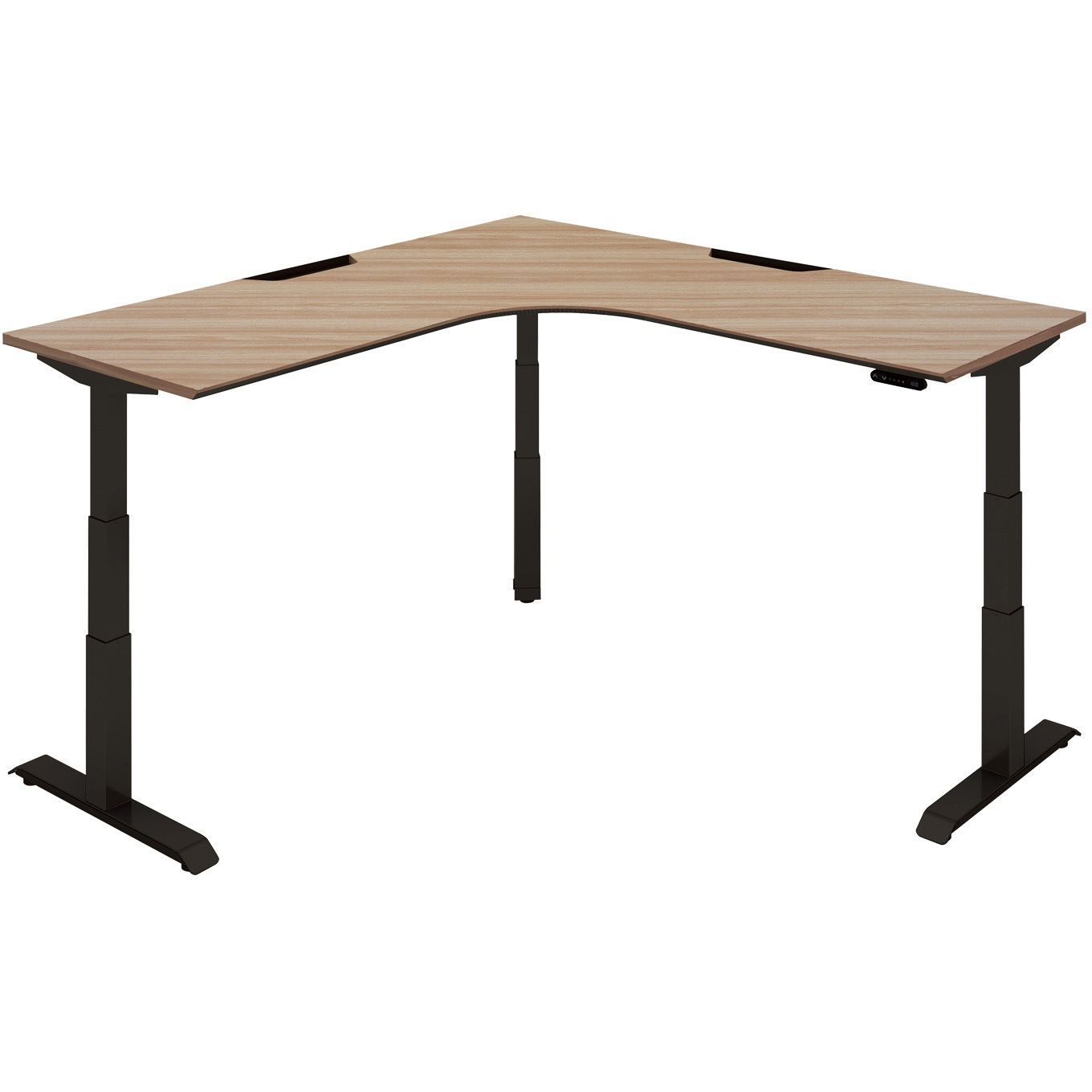 DSE-LLF1818M-6AW33 デスク シークエンス 舟底エッジL型天板 ボタン昇降(配送・組立サービス付き) コクヨ 天板厚さ25mm  DSE-LLF1818M-6AW33