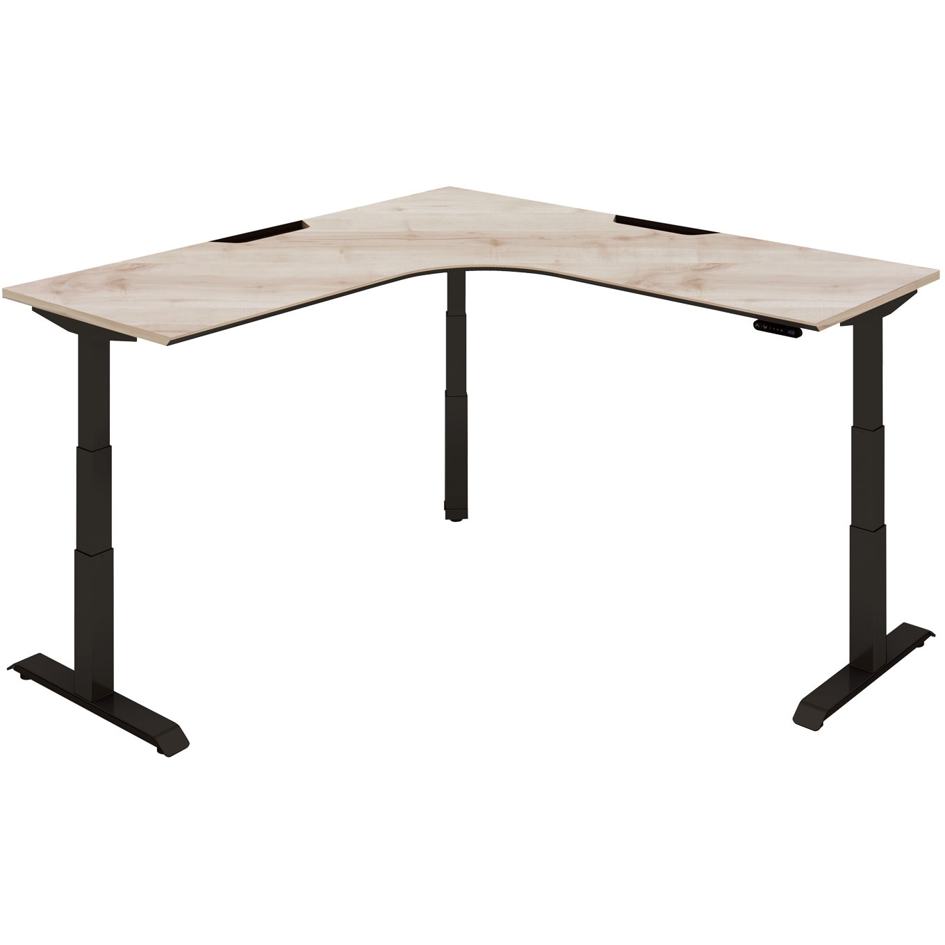 DSE-LLF1818M-6AY03 デスク シークエンス 舟底エッジL型天板 ボタン昇降(配送・組立サービス付き) コクヨ 天板厚さ25mm  DSE-LLF1818M-6AY03