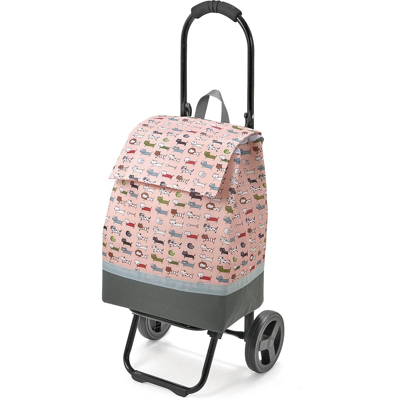 15-5038-32 CHARMISS(シャルミス) ショッピングカート ネコ柄 ウノフク