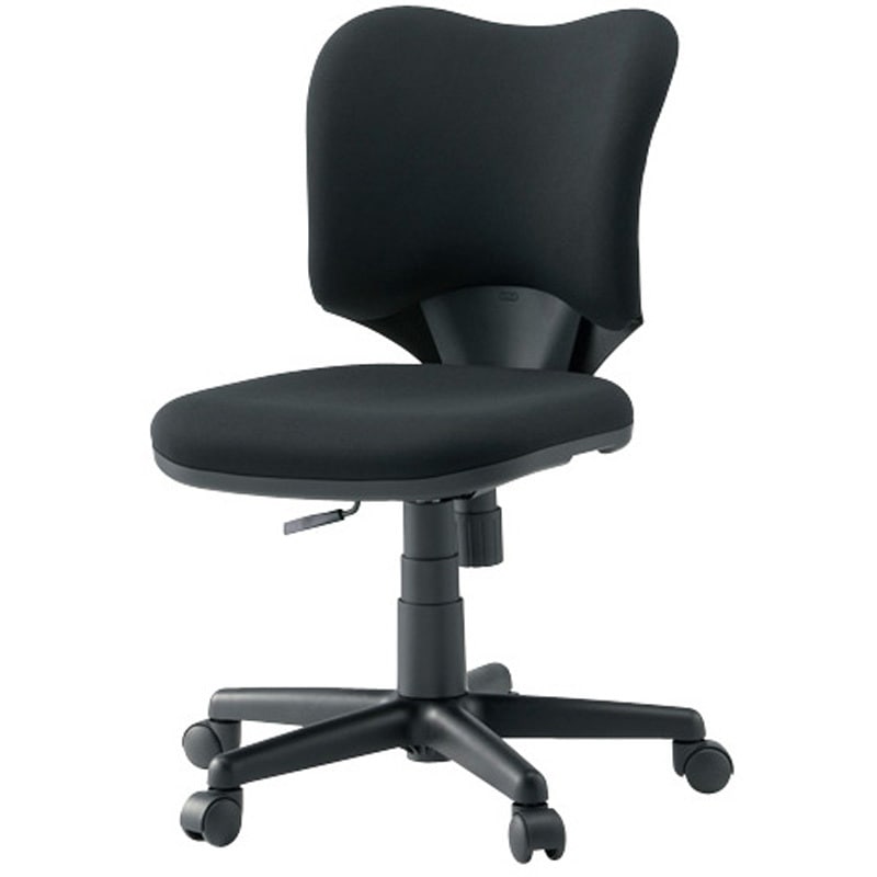 KC-A92SL BK 事務用チェア プロップ(肘なし)(組立サービス付き) プラス[家具] ブラック色 高さ790～903mm幅562mm奥行576mm  KC-A92SL BK椅子