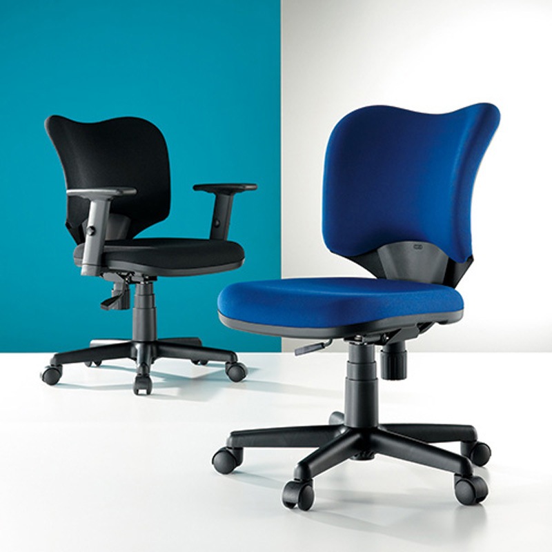 KC-A92SL BK 事務用チェア プロップ(肘なし)(組立サービス付き) プラス[家具] ブラック色 高さ790～903mm幅562mm奥行576mm  KC-A92SL BK