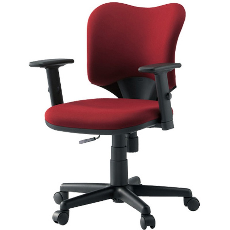 KD-A92SL WI 事務用チェア プロップ(肘付)(組立サービス付き) プラス[家具] ワイン色 高さ790～903mm幅562mm奥行576mm  KD-A92SL WI