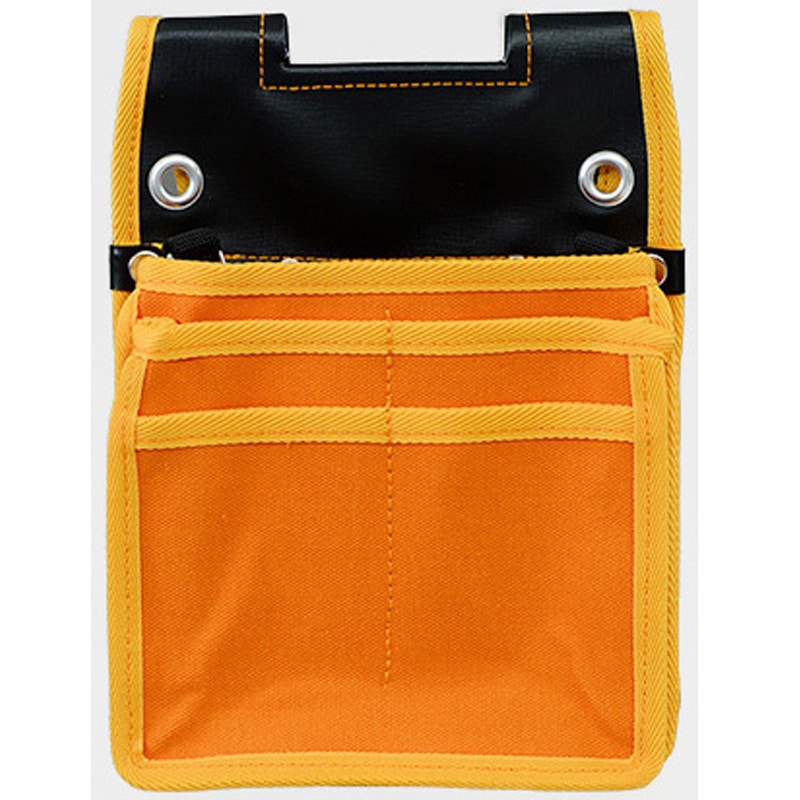 611818 0043 マルテー強靭塗装用腰袋 大塚刷毛製造 3段 フック・ハトメ穴付 オレンジ色   611818 0043 5,168円