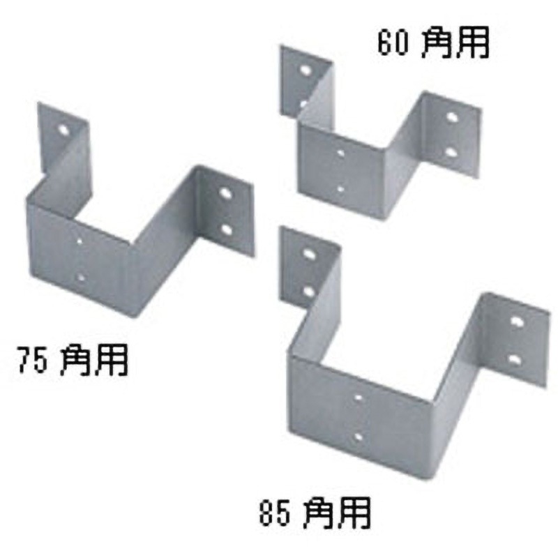 HKK-60 壁面用 柱固定金具/ビス付 タカショー シルバー色 寸法 HKK-60 壁面用 柱固定金具/ビス付 タカショー シルバー色 寸法