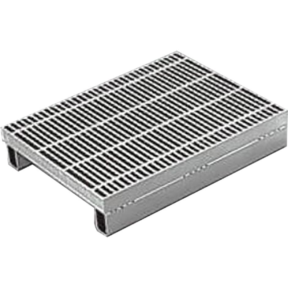 QXY-3932A スチール製グレーチング かさあげ型 細目滑り止め模様付 側溝用 カネソウ ピッチ15mm 溝幅300mm  QXY-3932A