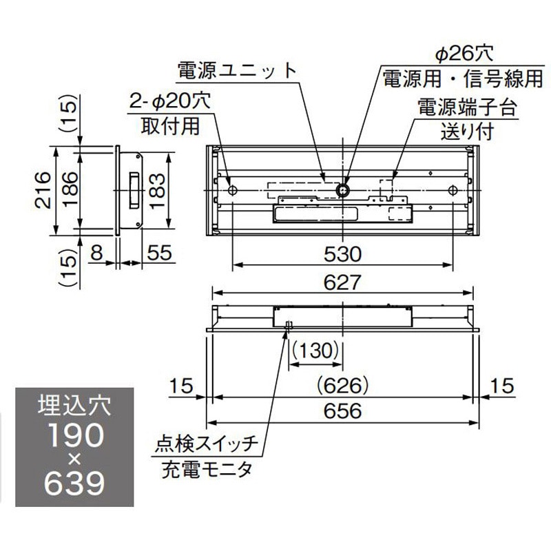 マントルピースC型 H90W80D20 送料込 組立タイプ VEC80BS ダイキン 業務用換気機器 小型全熱交換器ユニット ベン