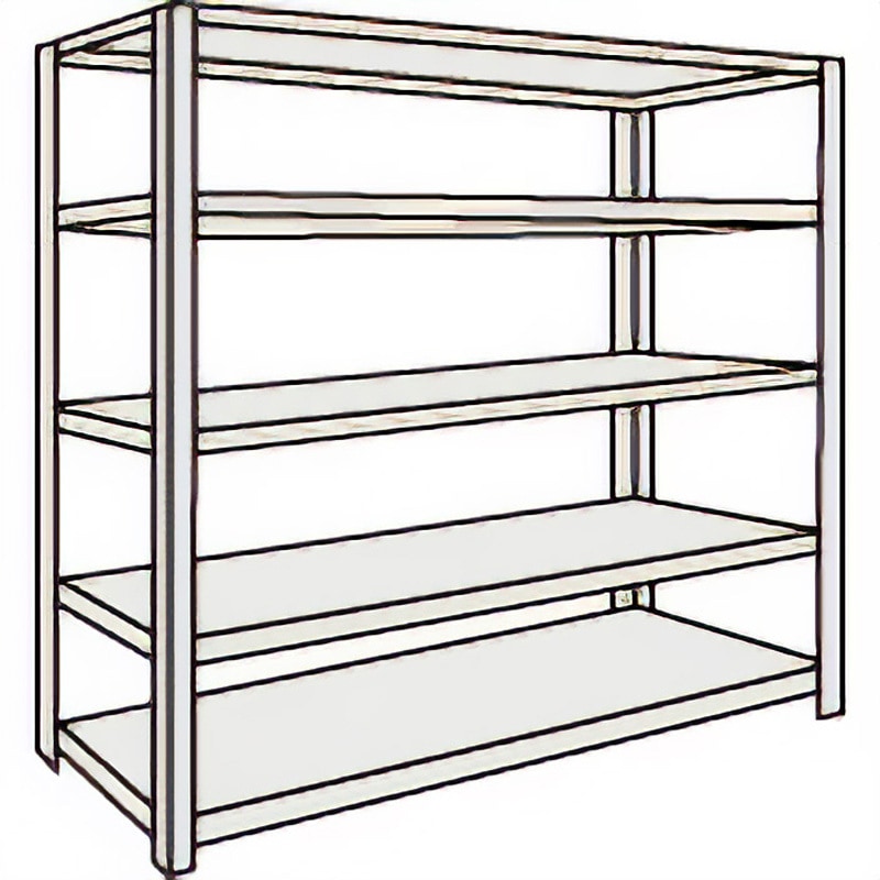 (送料別途)(直送品)TRUSCO スチールラック M5型中量棚 1200X471XH1200 3段 連結 ネオグレー M5-4453B:NG 送料別途直送品TRUSCO スチールラック M5型中量棚