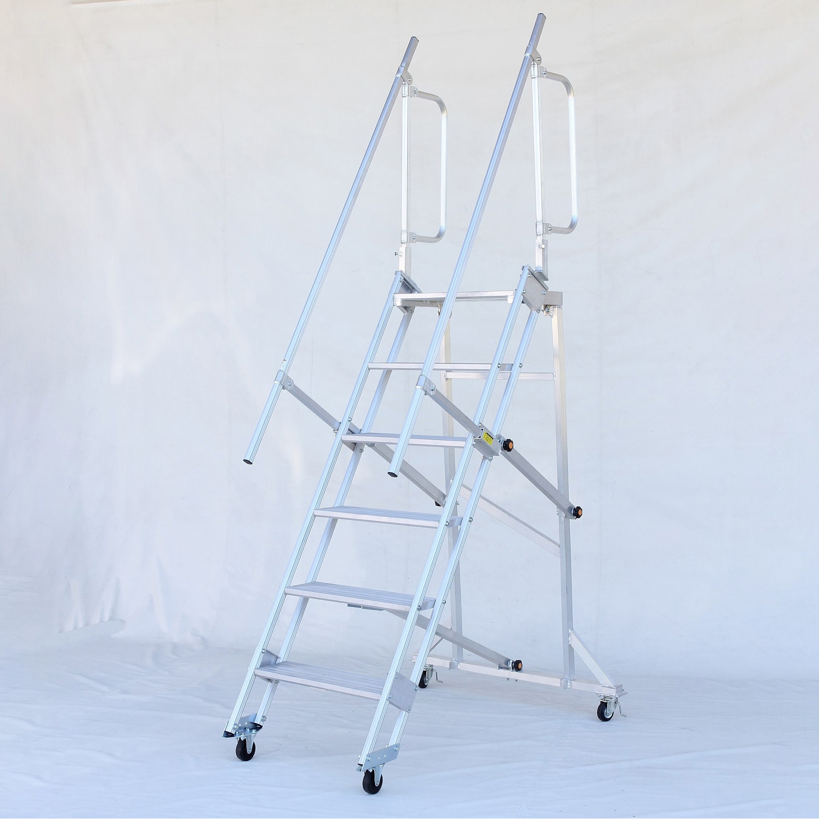 CSK557187 多目的作業台 キャリスター 4輪キャスタータイプ HARAX(ハラックス) 7段 天板高さ1610mm  CSK557187