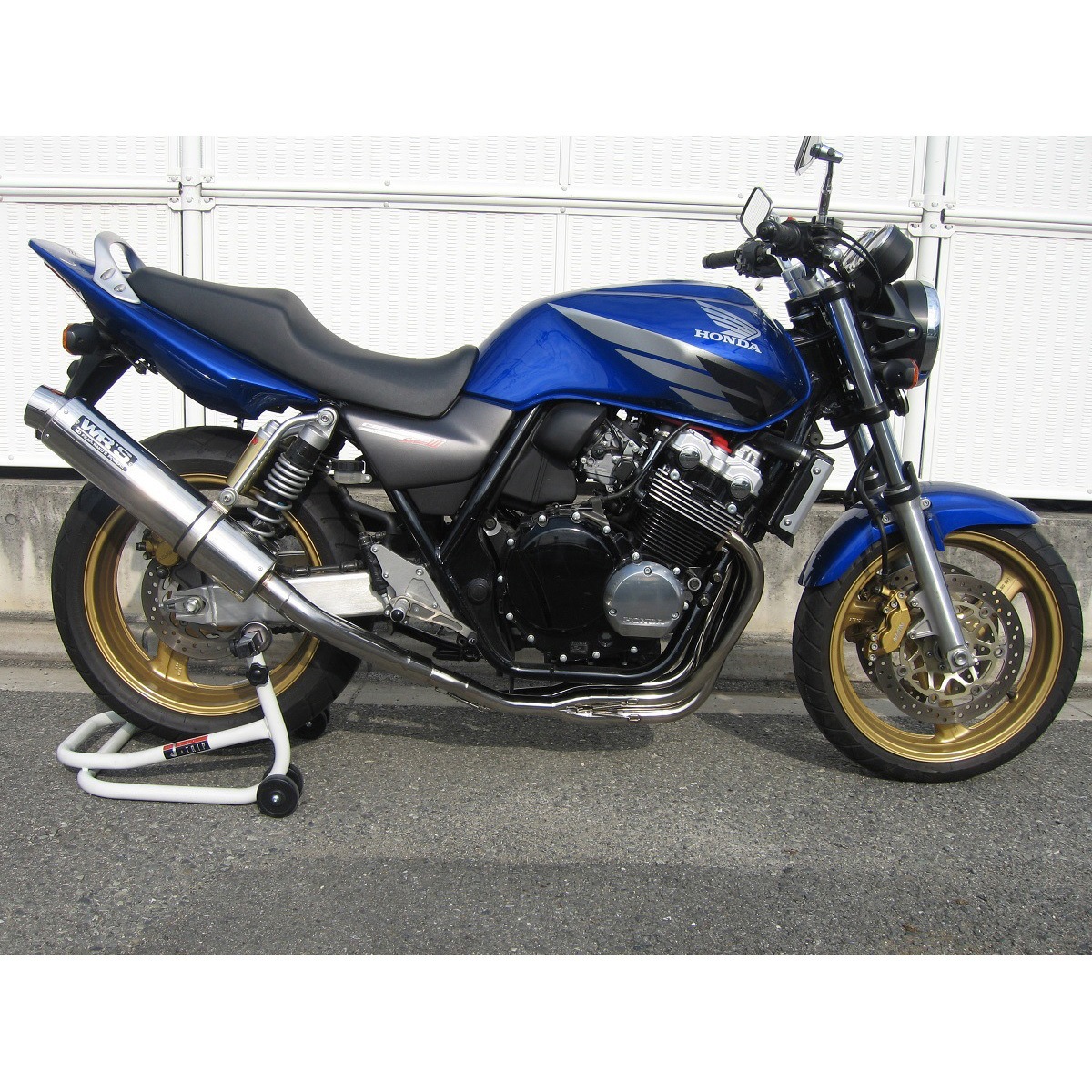 LA1409JM フルEX ラウンド・ステンレスサイレンサー CB400SF NC39 1個