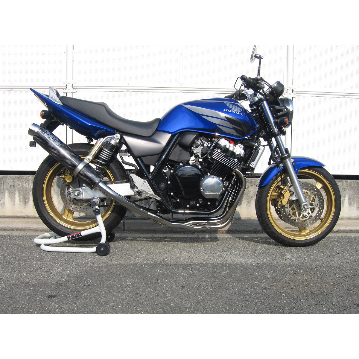SC1409JM フルEX ラウンド・カーボンサイレンサー CB400SF NC39 1個