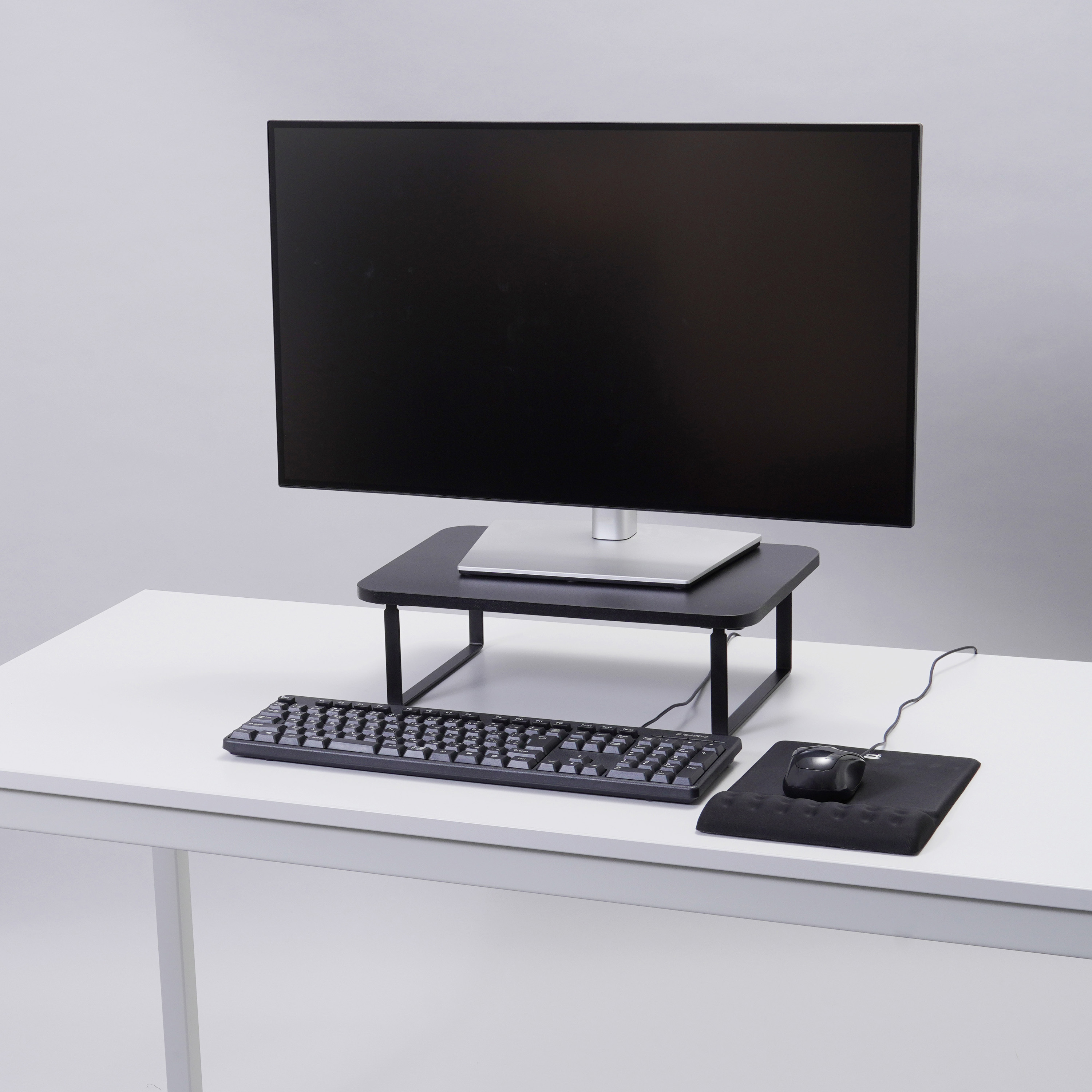 S 机上用モニター台 工具不要ワンタッチ取付タイプ モノタロウ