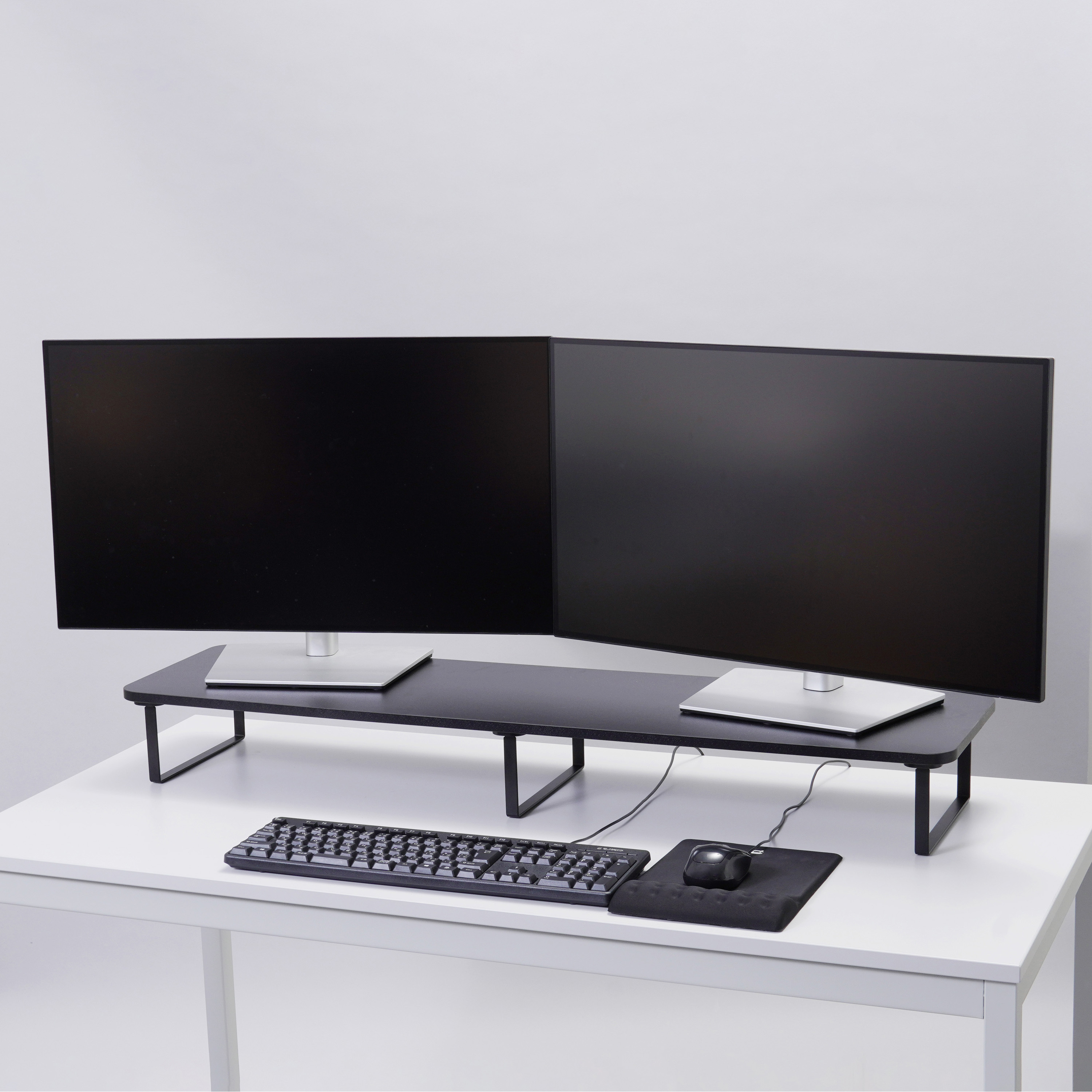 L 机上用モニター台 工具不要ワンタッチ取付タイプ モノタロウ