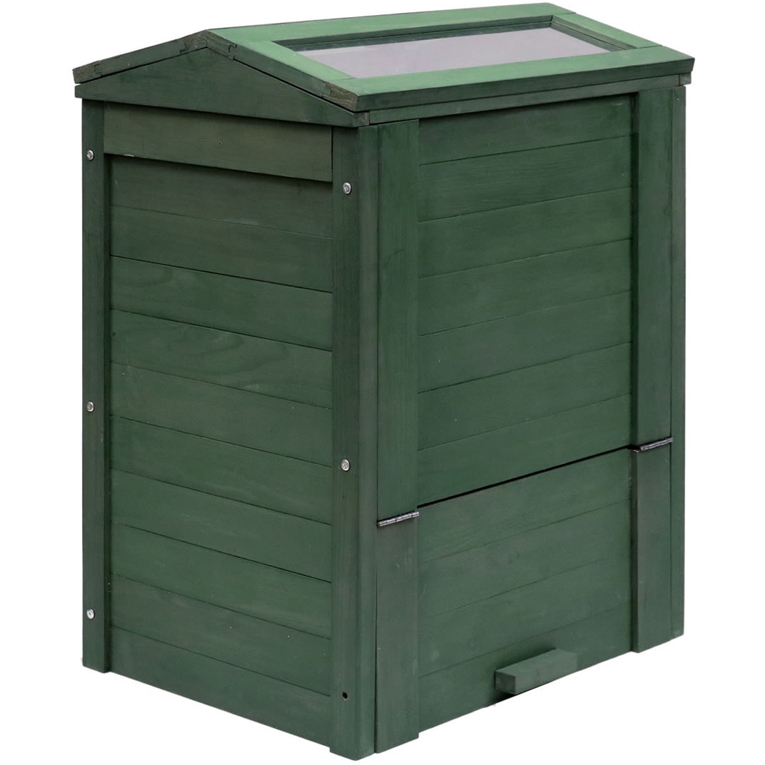 CPT45DGR 木製窓付コンポスト 90L 「OWN」(オウン) 住まいスタイル 幅600mm奥行480mm高さ805mm 1台 CPT45DGR