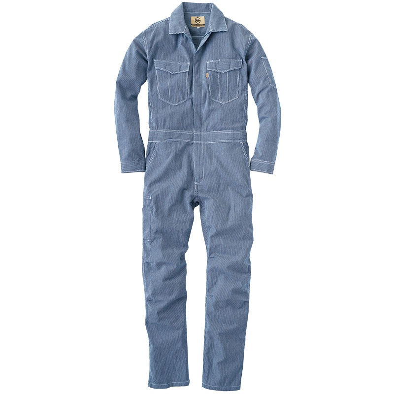 ✨️超美品✨️GRACE ENGINEER'S 麻混 ヒッコリー つなぎ 5号 ✨️超美品✨️GRACE ENGINEER'S 麻混 ヒッコリー つなぎ 5号