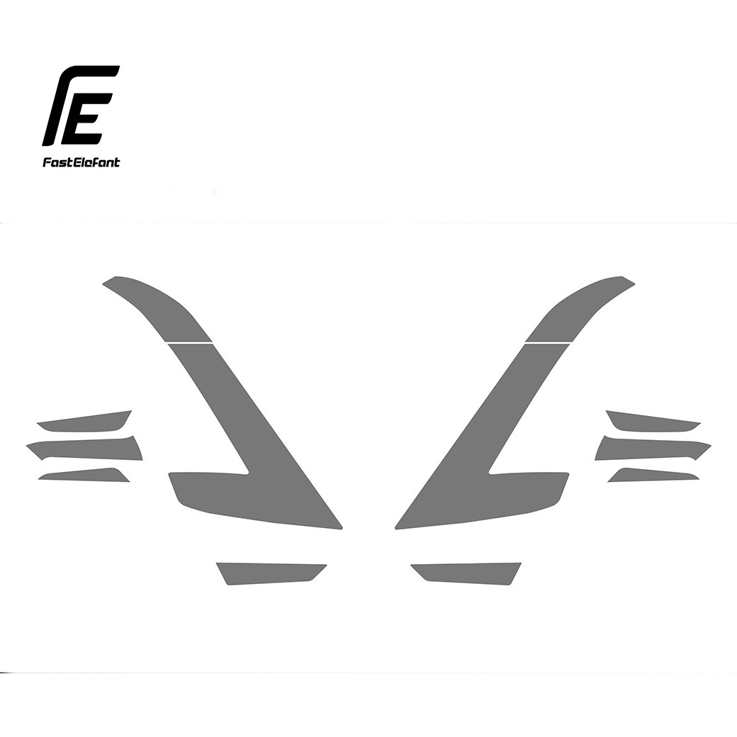 ボルボ専用 ヘッドライトフィルム【DIAMOND SWELL】 1セット Fast Elefant 【通販モノタロウ】車外用品