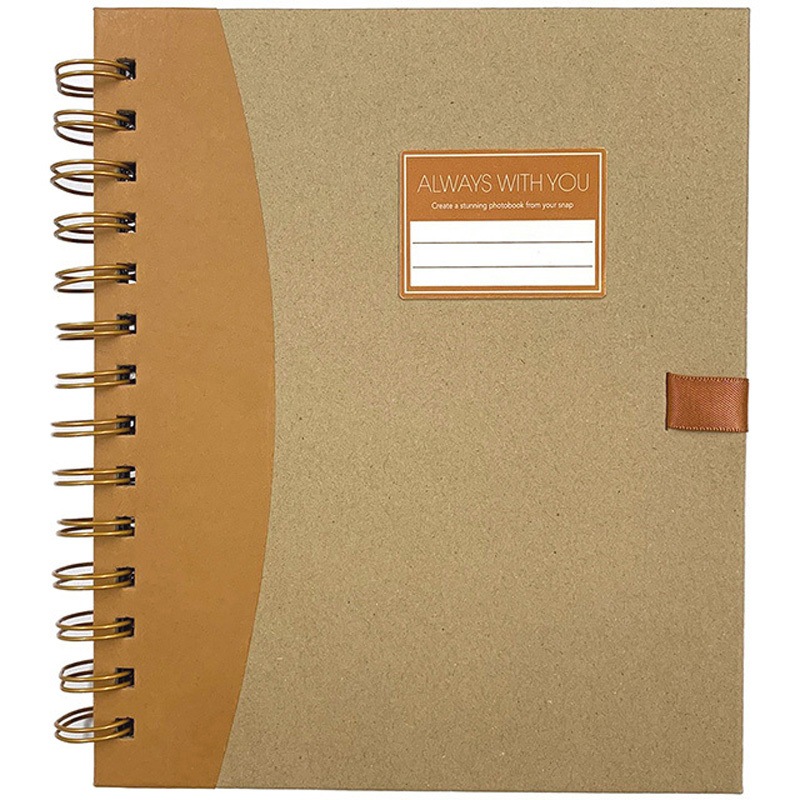 106823 飾れるリングフォトアルバム ハーフサイズ 万丈 PP黒台紙