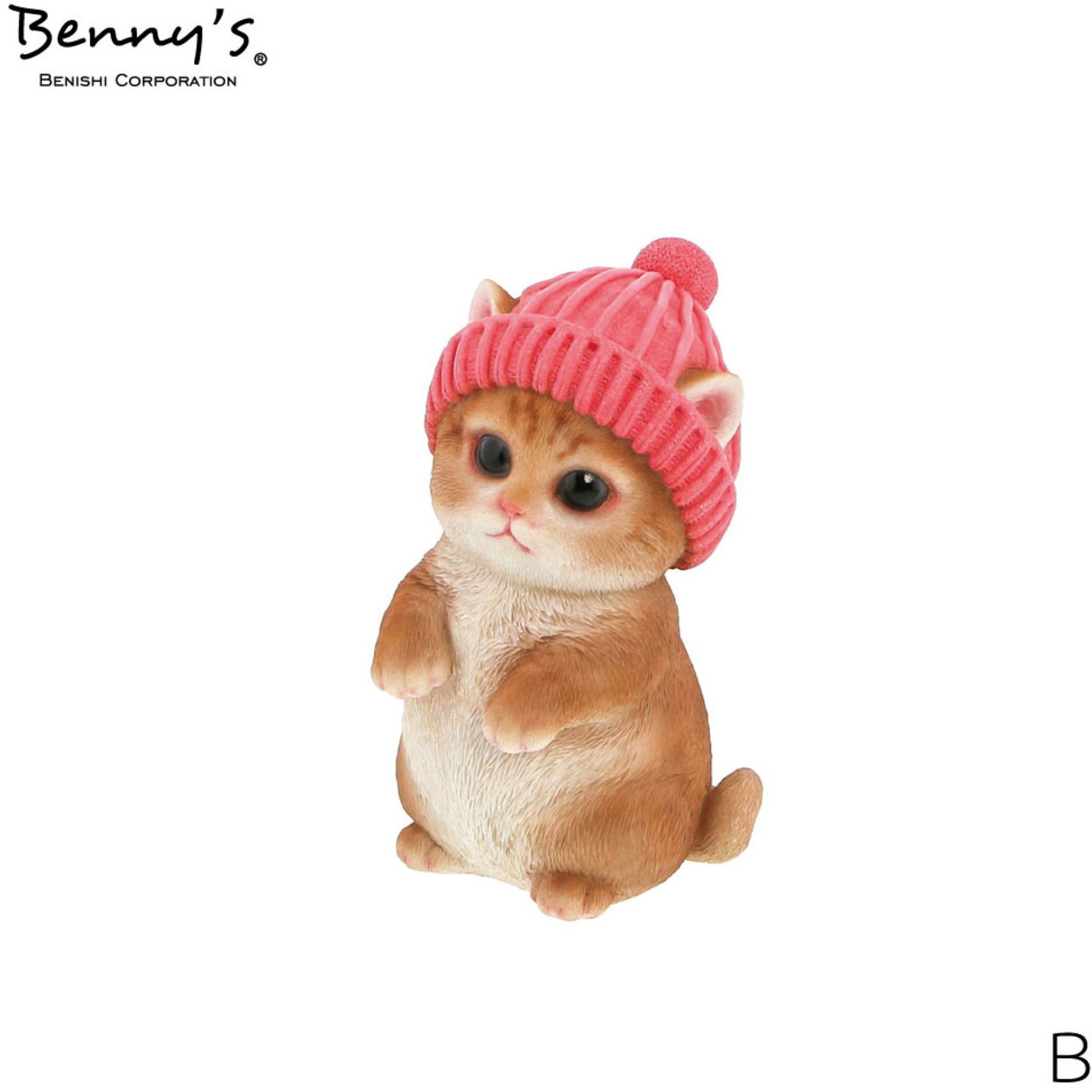 QB-014B べニーズキャット(あったか) 紅石 キャットB 寸法8.4×7.8×14.2cm  QB-014B