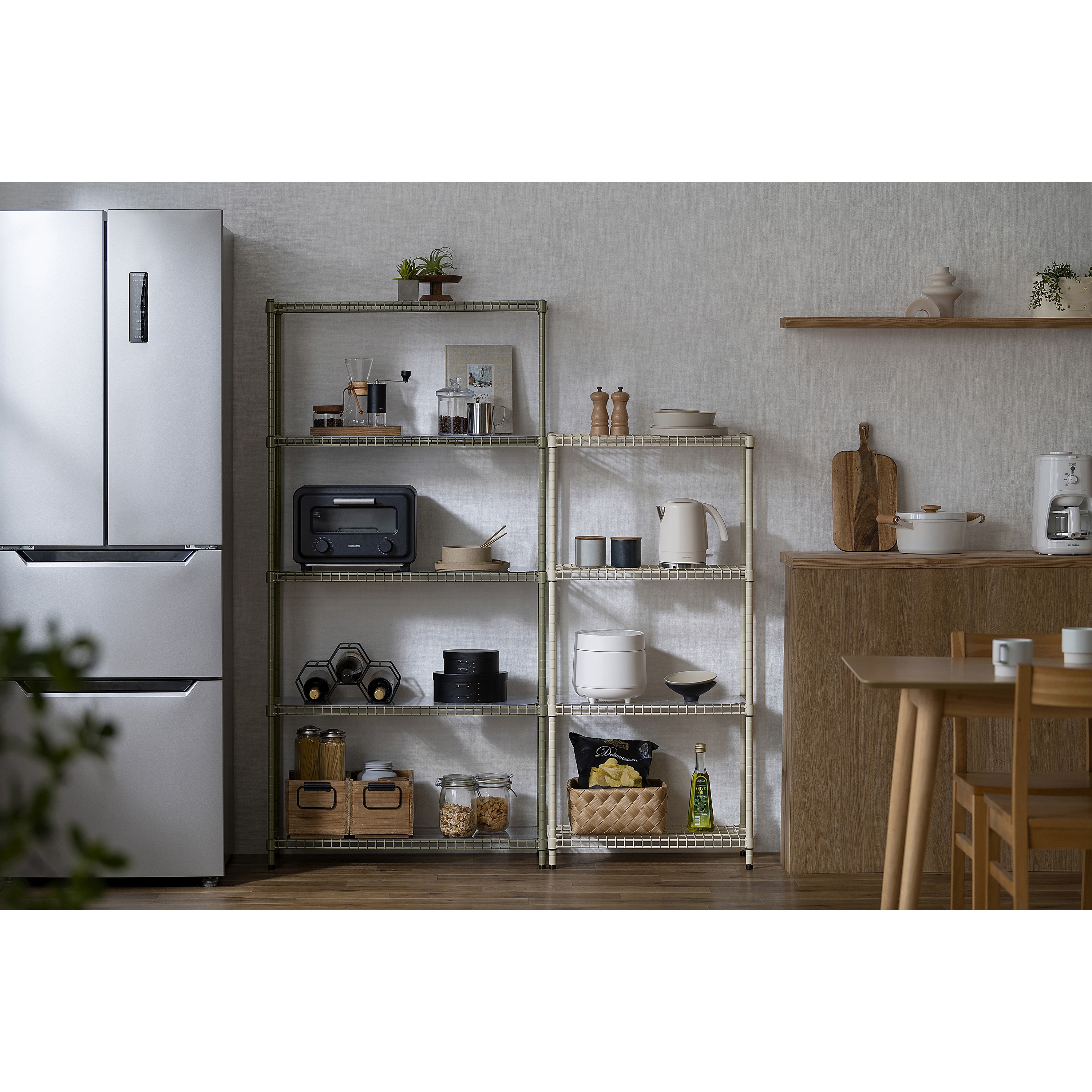 SEC-800 カラースチールシェルフ ラック アイリスオーヤマ 奥行300mm