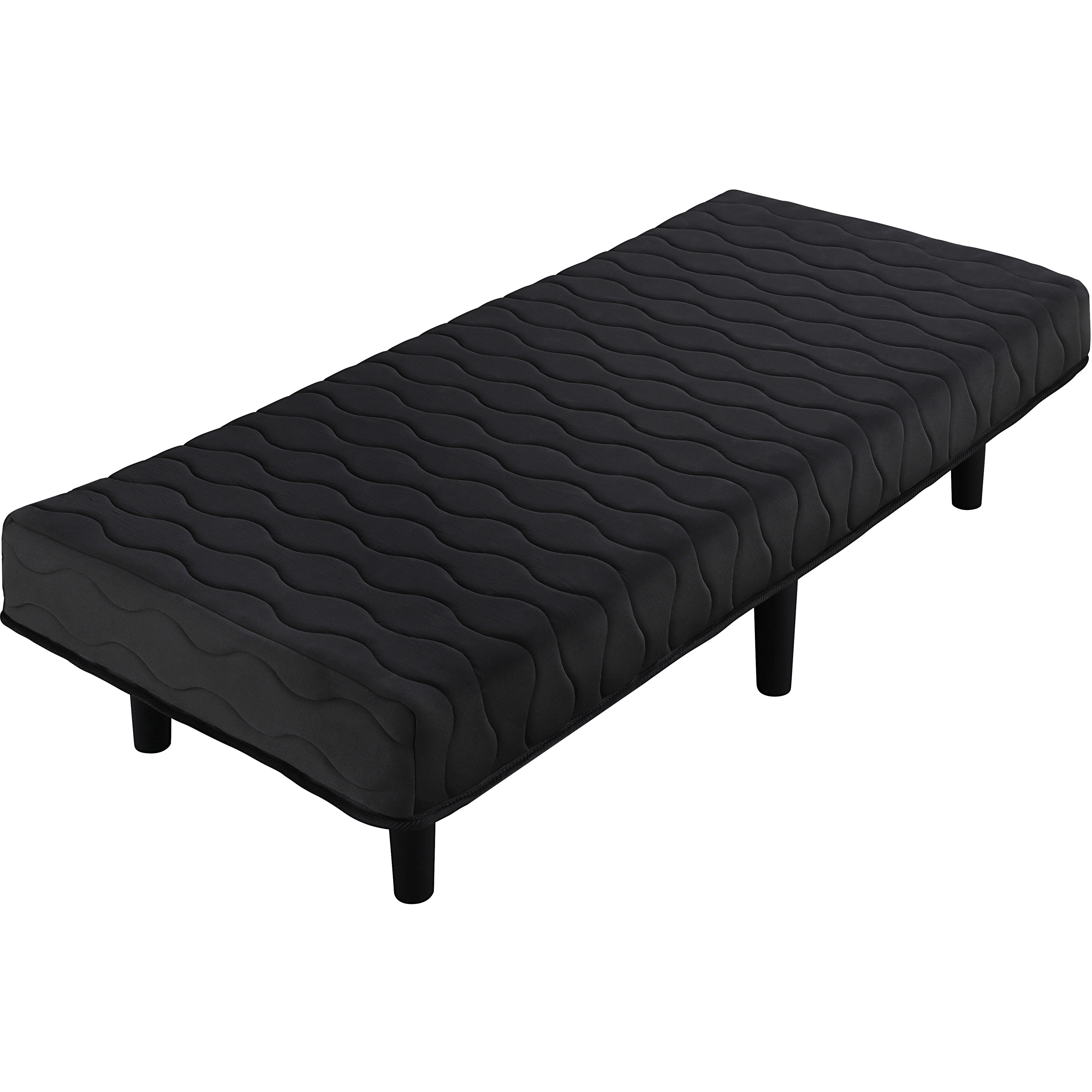 PAM-SS 脚付きポケットコイルマットレスSS アイリスオーヤマ ブラック色